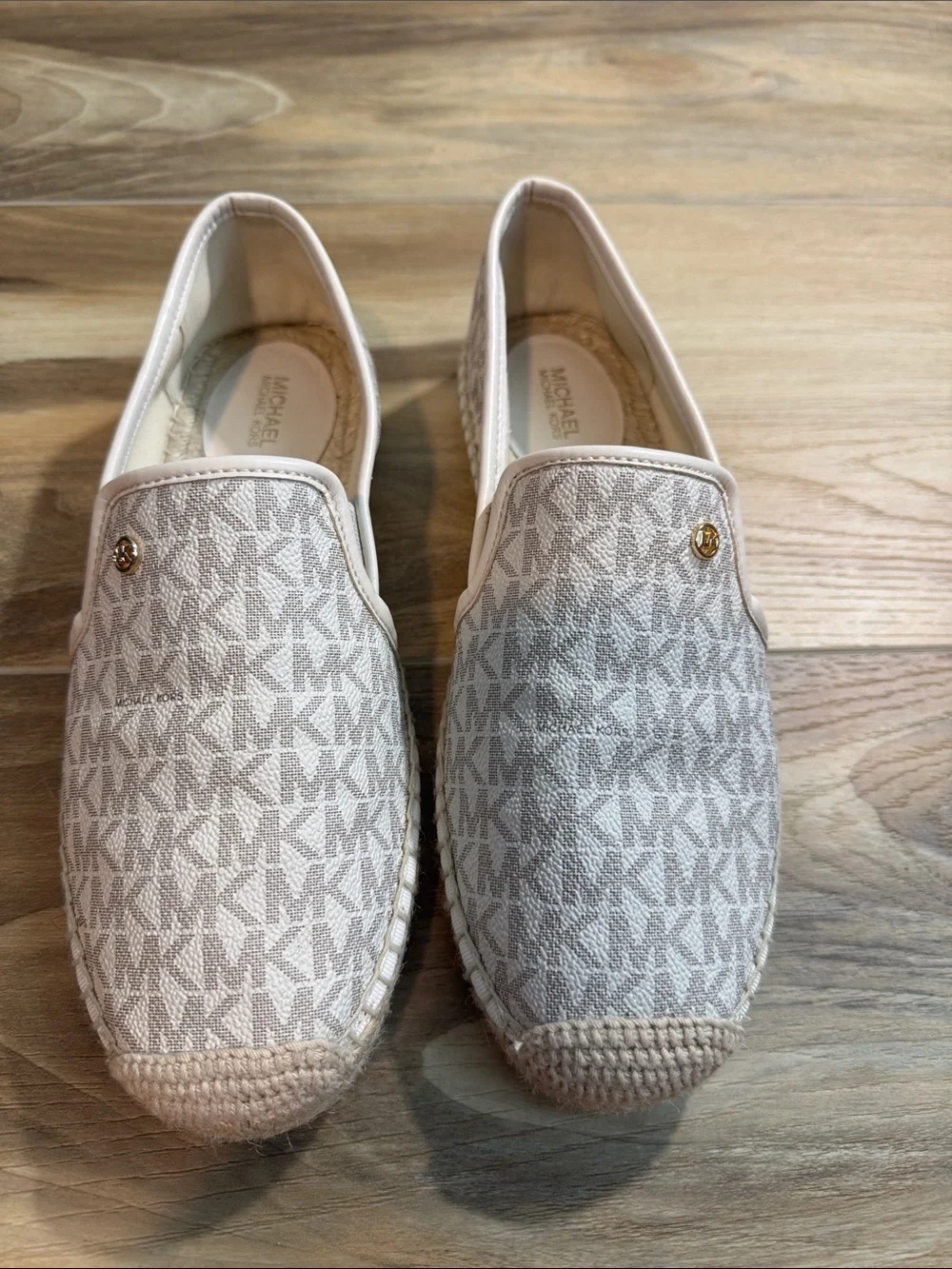 Michael Kors Hastings Signature Logo Slip-On Espadrilles Women's Size 8.5M